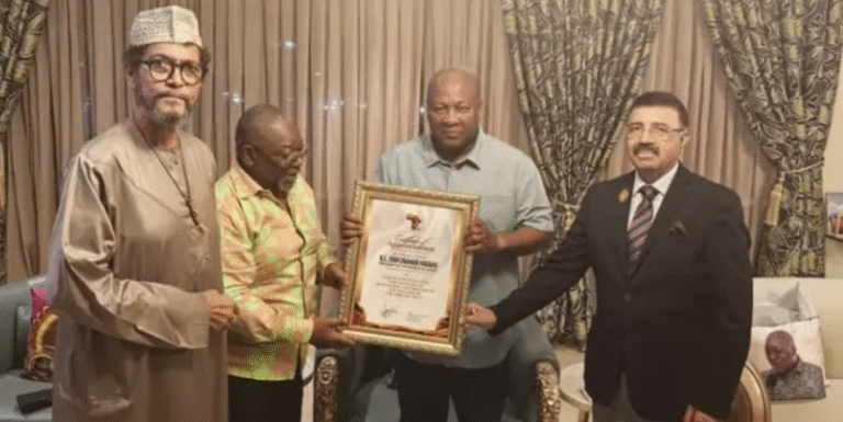 President Mahama receives citation