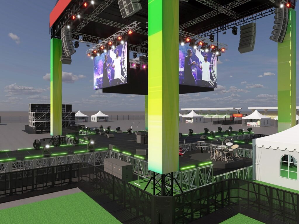 Hoodtalk 2026 3D stage mockup view 3