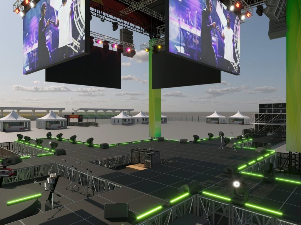 Hoodtalk 2026 3D stage mockup view 6
