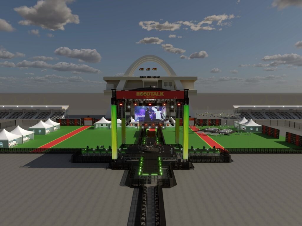 Hoodtalk 2026 3D stage mockup view 9