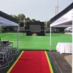 Coloured Outdoor Carpet — VirtualHub Ghana equipment rental