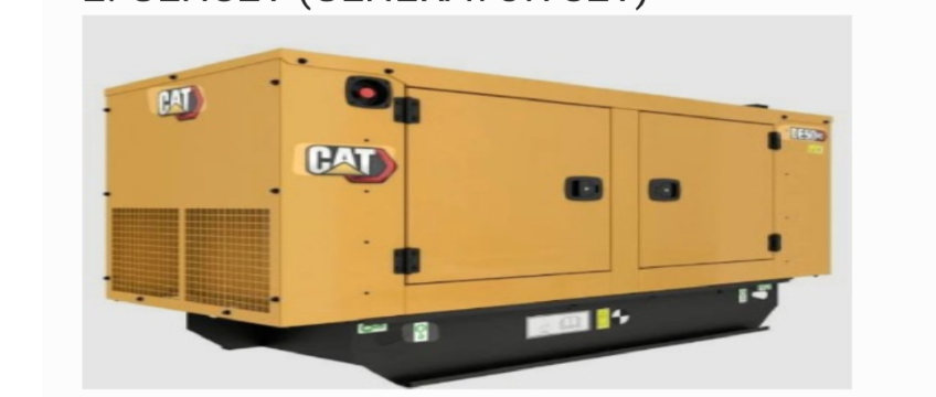 Genset 250kva CAT (Caterpillar) — VirtualHub Ghana equipment rental