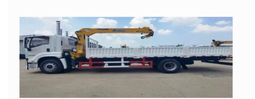 Truck with Crane (6-ton, 220hp) — VirtualHub Ghana equipment rental